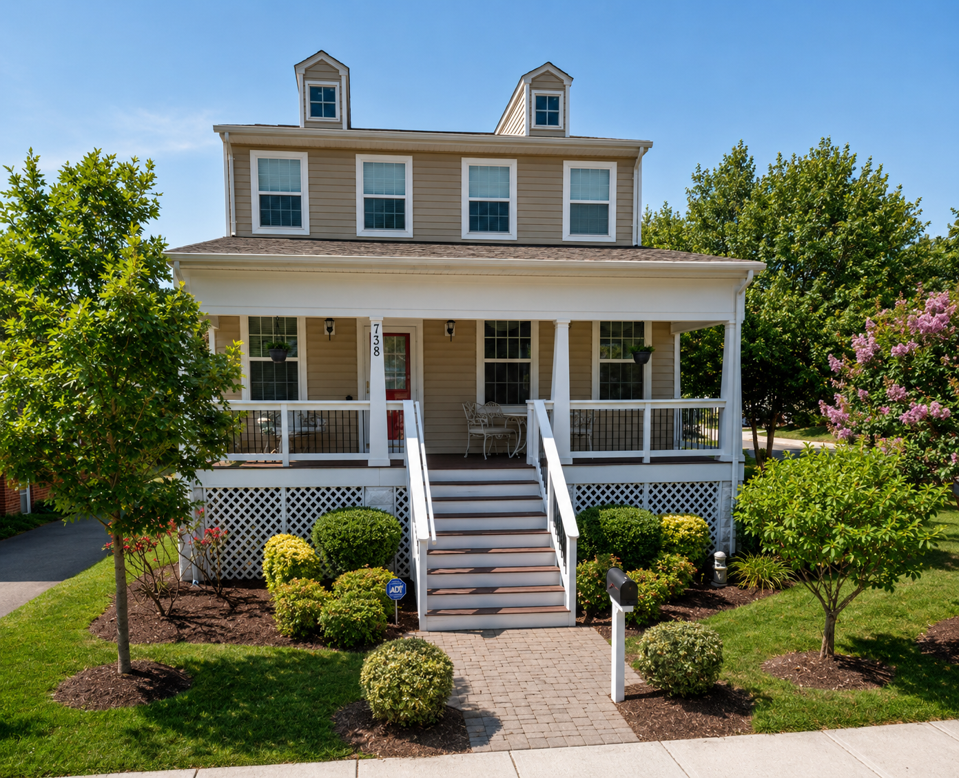 Completed residential exterior renovation at 738